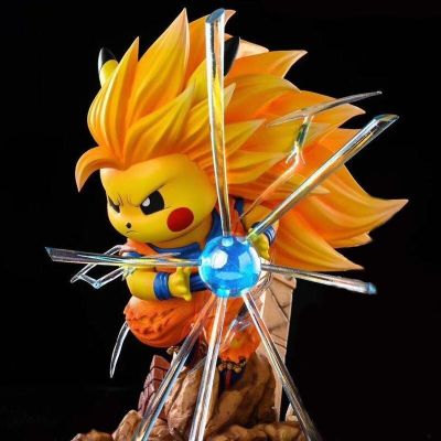 ดราก้อนบอล Super Saiyan III อนิเมะ Pokemon Pikachu Cos Naruto Guku Vegeta Gk รูปปั้นตัวการ์ตูนแอ็คชั่นน่ารักของขวัญคริสต์มาสสำหรับเด็ก