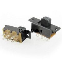 【LZ】▩✶  SS22F25-G4/5/7/10 10pcs 2 2P2T Posição DPDT Panel Mount Mini Slide Switch Solda Lug