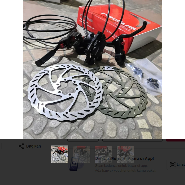 Disc Brake dan Rotor RADIUS HIDROLIK CX7 Cakaram Sepeda Lazada Indonesia