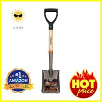 พลั่วปลายมน ด้ามไม้ฮิกคอรี่ TRUPER 17194SQUARE POINT SHOVEL WITH HICKORY WOOD HANDLE TRUPER 17194 **คุณภาพดี**