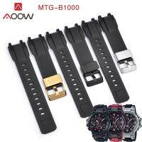 สายรัด Ruer สำหรับ G-SHOCK G1000 MTG-B1000สแตนเลสห่วงเหล็กผู้ชายสายสายข้อมือสำหรับเปลี่ยนอุปกรณ์เสริมนาฬิกาฟรี