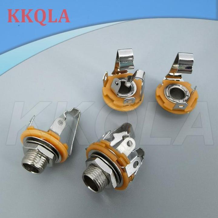 qkkqla-pj-series-headphone-pcb-mount-female-jack-socket-6-35mm-6-5-1-4-3-5mm-audio-video-connector-pj-612a-pj-324-earphone-adapter