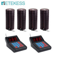 Retekess TD165(SU-668) ระบบเพจเจอร์สำหรับสำนักงาน Max 999 Beepers ระบบการโทรไร้สายพร้อมเพจเจอร์40ตัวสำหรับร้านอาหารอาหารรถบรรทุกคลินิกโรงพยาบาล