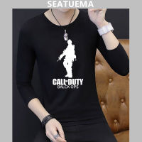 SEATUEMA Duty Call เสื้อยืดแขนยาว หน้าที่โทร  กองทัพบก ทหาร  เกมเมอร์  ทหารเกม  ผู้เล่นสร้างสรรค์  แนว  เย็น  ของขวัญ ยูโรเรา