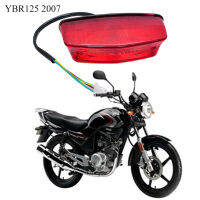 รถจักรยานยนต์ไฟท้ายสำหรับ Yamaha Jianshe YBR125 2006-2007 JYM125 YMH125 12โวลต์ด้านหลังเบรกหยุดแสงที่มี1ชิ้นหลอดฮาโลเจน