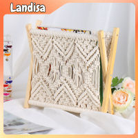 Cotton Rope Woven Magazine Storage Rack Office Furniture Book Newspaper Rack Floor Storage Holder Magazine Racks