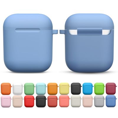 Silicone Earphone Cases For Airpods 2 Generation Earphone Protective Case Headphones Protective Case For Apple Airpods 1/2 Cover Headphones Accessorie