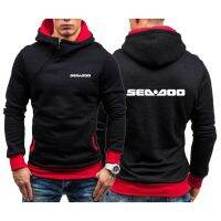 เสื้อฮู้ดสำหรับผู้ชาย,ใหม่2022 Sea Doo Seadoo Moto เสื้อมีฮู้ดพิมพ์ลายเสื้อสเวตเชิ้ตแขนยาวซิปแนวทแยงเสื้อลำลองเสื้อสเวตเชิ้ตแนวสตรีท