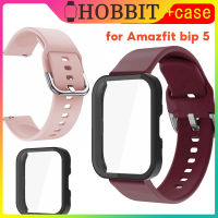 สายซิลิโคนสำหรับ Amazfit Bip 5สายรัดสายนาฬิกาข้อมือสายรัดข้อมือกีฬา Amazfit Bip 5ป้องกันเคสหน้าจอ