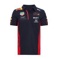 เสื้อยืดแขนสั้นลําลอง คอกลม ระบายอากาศได้ดี ขนาดใหญ่ ลาย HQ1 2020 F1 Red Bull Racing Team Polo เหมาะกับการเล่นกีฬา QH1