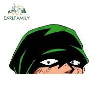 EARLFAMILY 13ซม. หนึ่งชิ้น Zoro Peeker สติกเกอร์รถเครื่องประดับแบบส่วนตัวพันรถด้วยไวนิลหมวกมอเตอร์ไซค์แบบกันน้ำ