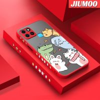 เคส JIUMOO สำหรับ Infinix Smart 6 HD Smart 6 Plus เคสการ์ตูนสัตว์น่ารักสวนสัตว์บางฝ้าเคสแข็งกันแรงกระแทกขอบซิลิโคนเคสโทรศัพท์มีลายคลุมทั้งหมดป้องกันเลนส์กล้องเคสนิ่ม