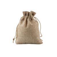 50Pcs/lot Drawstring Natural Burlap Bag Jute Gift Bags 7x9cm Jewelry Packaging Wedding Bags with Candy Bag Reusable Gift Pouches