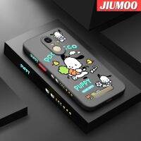 เคส JIUMOO สำหรับ Xiaomi Redmi Note 3 Note 3 Pro Note 2ลายการ์ตูนแครอท Pochacco บางขอบสี่เหลี่ยมด้านข้างดีไซน์ใหม่มีน้ำค้างแข็งโปร่งใสกันกระแทกเคสมือถือแข็งปลอกซิลิโคนคลุมทั้งหมดเคสป้องกันกล้องนิ่ม