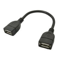 【On Sale】 The Power Hub สาย USB ตัวเมียเป็นตัวเมีย10ซม. USB 2.0 TYPE A F/f ADAPTER 0.1M