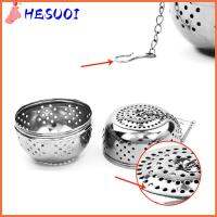 HESUOI 3Pcs ของใหม่ เงินสีเงิน เหล็กไร้สนิม สี่ขนาด เครื่องทำชา ที่กรองเครื่องเทศ ลูกบอลกล่องเครื่องปรุงรส ที่กรองชา