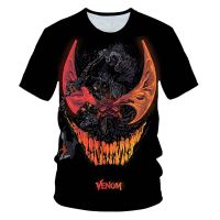 Summer Disney T-Shirts Venom Cartoon Anime Movie 3D Print Streetwear Men Women Fashion Oversized T Shirt Kids Tees Tops Clothing