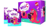 [&amp;gt;ยกกล่อง 50 ซอง&amp;lt;] WISH-C กลิ่นองุ่น 50 ซอง Patar (exp 12/6/25)วิตามินซี