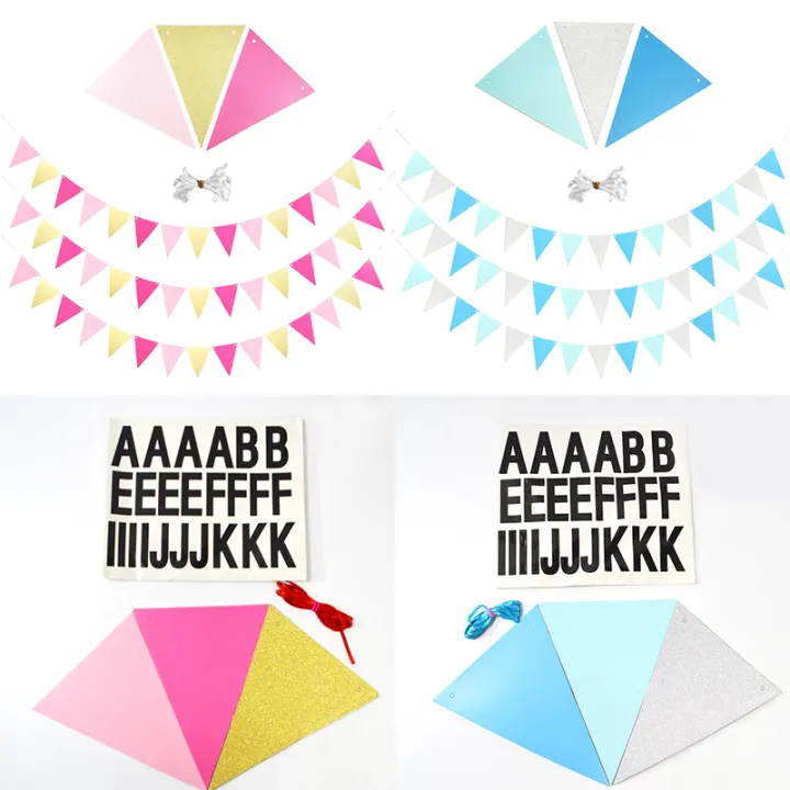 Banner Custom DIY (Do It Yourself) Flag Banner Pesta Ulang Tahun