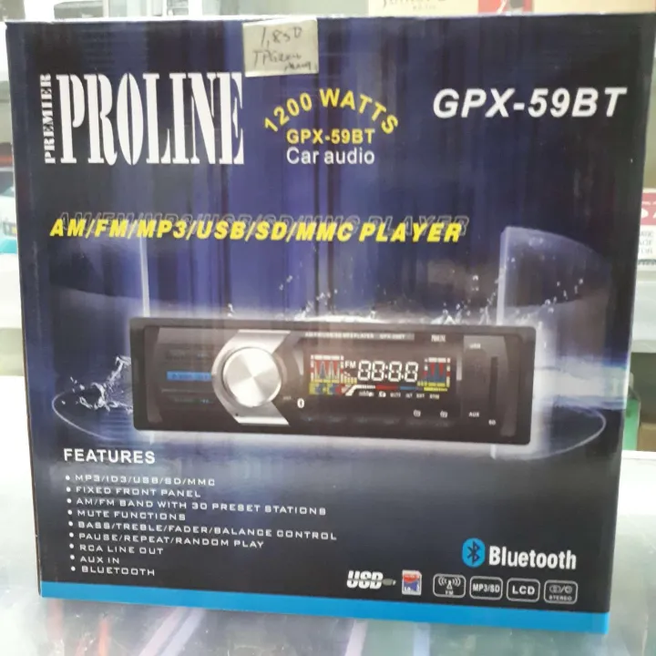 Proline Car Stereo (GPX59BT) w/ Bluetooth Lazada PH