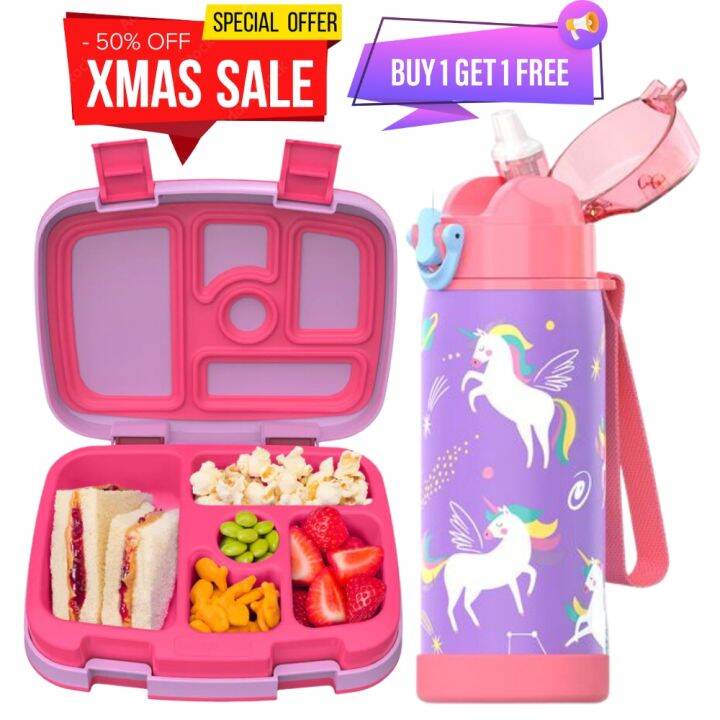 Portable Bento Box Cartoon Character Lunch Box Kids School Lunch Box