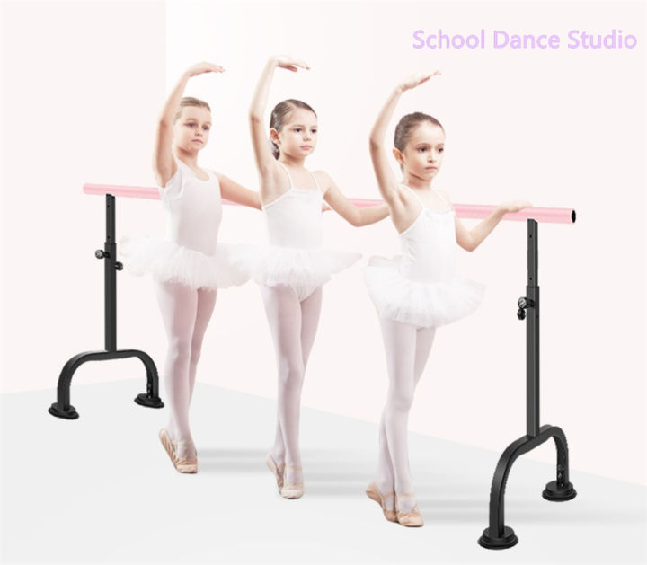 จัดส่ง-3-วัน-เหล็กบัลเล่ต์เต้นรำแบร์บาร์ยิมออกกำลังกายที่บ้านอิสระปรับความสูงได้-ความยาว-1-5-เมตร-dance-gymnastics-bar-portable-ballet-barre-exercise-ballet-barre