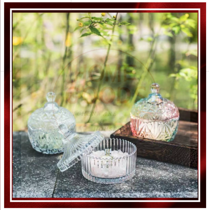 HOMEGOODS [1PC] High Quality Candy Jar Small Accessories Jar Diamond
