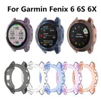 ♗⊙✲ Protection Case For Garmin Fenix 6 6S 6X Smart Watch Protector Frame Soft Crystal Clear TPU Case Cover For 6 Pro 6S Pro 6X Pro