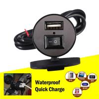 ET Game TH 100% brand new and high quality USB Motorcycle Mobile Phone Power Supply Charger Waterproof Port Socket DC12V-24V