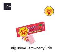 ใหม่ จูปาจุ๊ปส์ หมากฝรั่ง Chupa Chups Big Baboi รสสตอรว์เบอรี่  ขนาด 27g. BBE: 08/2025