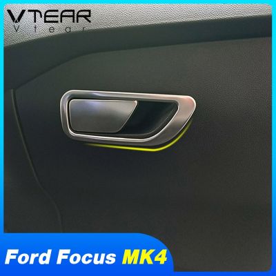 npuh Vtear For Ford Focus Mk4 St Line Glove Box Car Sequins Handle Cover Trim Sticker Lip Lock Hole Buckle Frame Styling Accessories