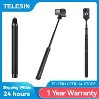 TELESIN 116cm Carbon Fiber Monopod Selfie Stick Extendable With 1/4 Screw For GoPro Hero 10 9 8 7 6 Insta360 Osmo Action Camera