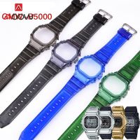 กรอบ Tali Jam Tangan Karet สำหรับ Casio G-SHOCK เคสป้องกันสายนาฬิกาข้อมือสายข้อมือสำหรับเปลี่ยน TPU กันน้ำแนวสปอร์ต GMW-B5000