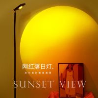 Sunset Lamp The Sun Never Sets Sunset Lamp Ins Style Girly Heart Bedroom Photo Bar Atmosphere Internet Celebrity Mini Night Light 【SEP】