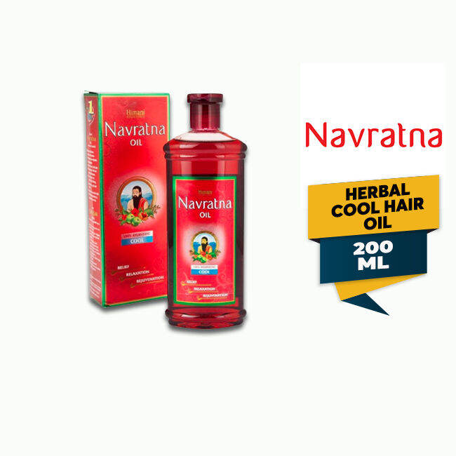 NAVRATNA HERBAL HAIR OIL 200ML RV Lazada