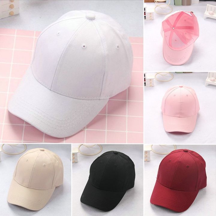 fashion-baby-boys-amp-girls-solid-color-baseball-cap-adjustable-back-cap