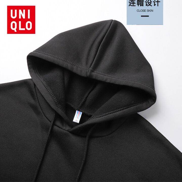 uniqlo-เสื้อกันหนาว-แขนยาว-มีฮู้ด-ผ้าฝ้าย-สไตล์สปอร์ต-สําหรับผู้หญิง