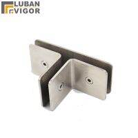 Stainless steel T-shape glass clamp shower retaining clipPartition clip2.5MM thickbathroom accessories