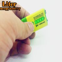 9V 6F22 Micro USB 1200mAh rechargeable lithium ion battery for smoke alarm wireless microphone Guitar EQ Intercom Multimeter Household Security System
