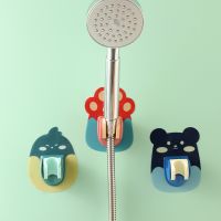 ☜✚ Cartoon Shower Head Holder Adjustable Self-Adhesive Showerhead Bracket Wall Mount Universal Shower Bracket Bathroom Accessories