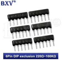 10PCS DIP 6Pin Exclusion Network Resistor Array 220 330 470 510 560 1K 1.5K 2K 2.2K 3K 3.3K 4.7K 5.1K 10K 22K 47K 51K 100K Ohm WATTY Electronics