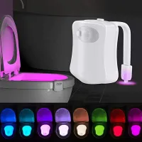 ☍✲♛ PIR Motion Sensor Toilet Seat Night Light 16Colors Waterproof Backlight For Toilet Bowl LED Luminaria Lamp WC Toilet Light