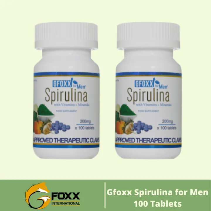 Gfoxx Spirulina For men ( 2 Bottles ) Legit Lazada PH