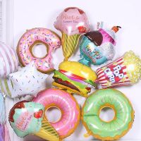 5PCS/PACK Large Food Aluminum Film Party Decoration Birthday Gift Balloon Balloons