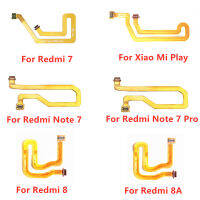 เซ็นเซอร์ลายนิ้วมือเครื่องสแกน Touch ID เชื่อมต่อเมนบอร์ดปุ่ม Home Ribbon Flex Cable สำหรับ Xiaomi Mi Play Redmi 7 8 8A หมายเหตุ 7 Pro-DFGN STORE