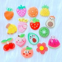 【Approving】30Pcs ใหม่ CuteFruit Series Flat Back Cabochons Scrapbooking DIY เครื่องประดับตกแต่ง Accessorie