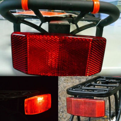 PEXELSรถจักรยานMTBความปลอดภัยสีแดงแถบสะท้อนแสงสำหรับเตือนภัยสำหรับที่ขนของติดหลังแผ่นแร็คกระจาด