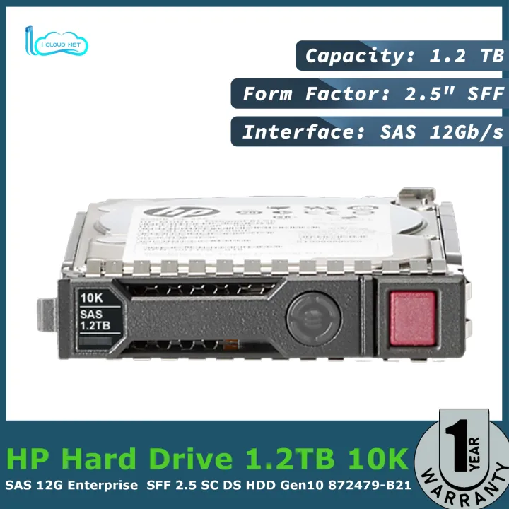 HPE 1.2TB 12G SAS 10K SFF 2.5 SC DS HDD Gen10 872479B21 Lazada PH