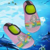 【YD】 Kids Cartoon Beach Barefoot Quick-Dry Wading Shoes Boys Soft Diving Socks 20-32