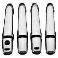 4PCS CHROME DOOR HANDLE COVER SMART KEY CAP FOR MITSUBISHI OUTLANDER 2013 -2016